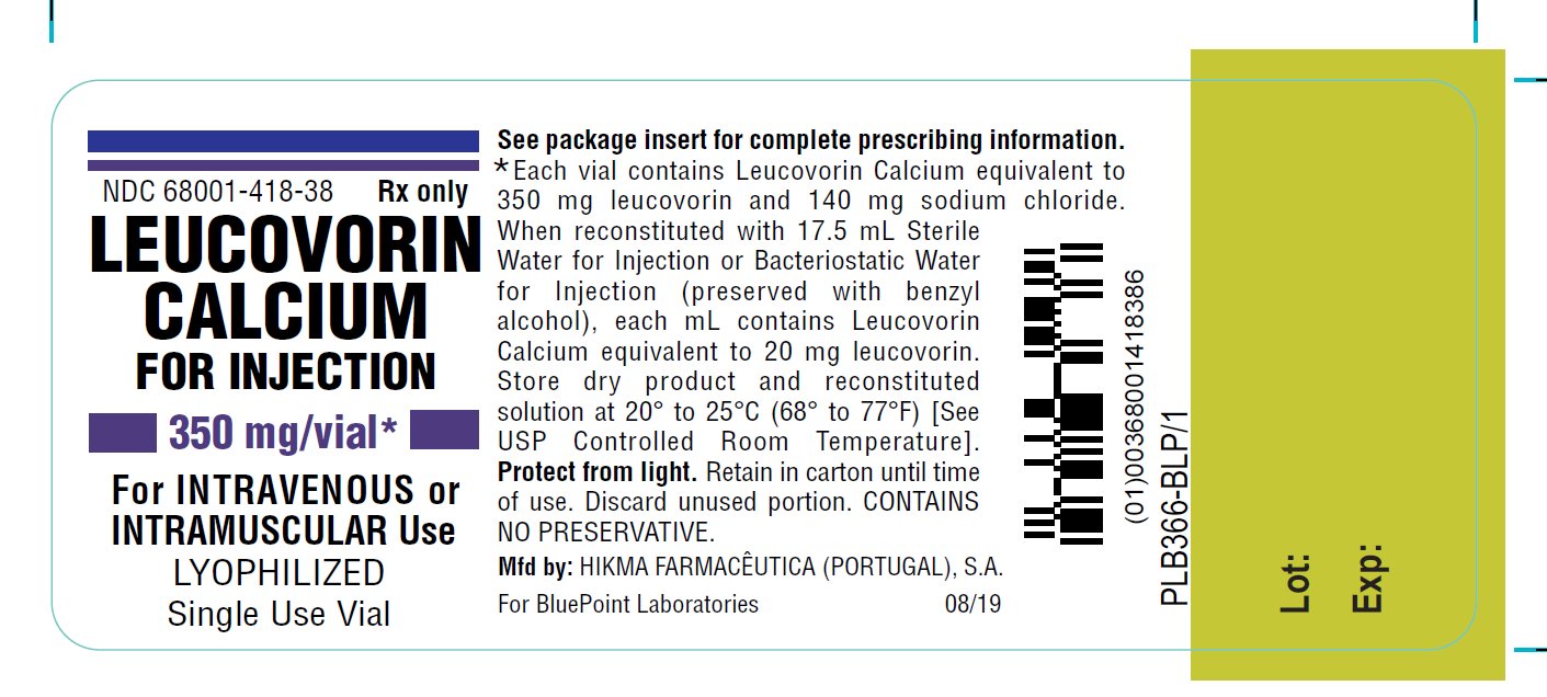 Leucovorin Calcium for Injection 350mg Label Rev 08-19