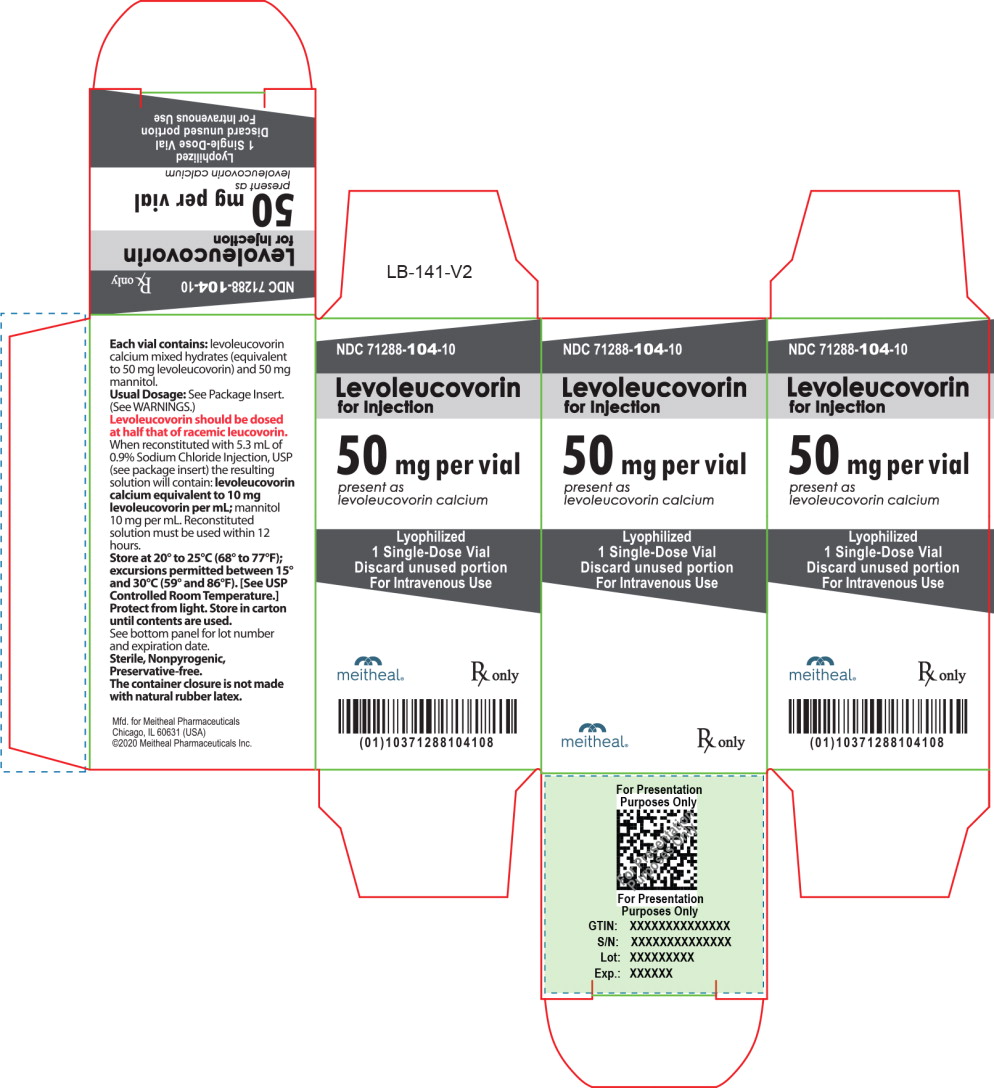 Principal Display Panel – Levoleucovorin for Injection 50 mg Carton