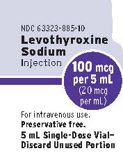 PACKAGE LABEL - PRINCIPAL DISPLAY – Levothyroxine Sodium Injection 5 mL Vial Label

