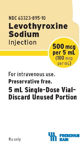 PACKAGE LABEL - PRINCIPAL DISPLAY – Levothyroxine Sodium Injection 5 mL Carton Panel
