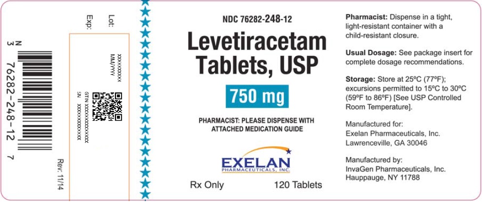 Levetiracetam 750 mg Tablets, USP