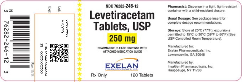 Levetiracetam 250 mg Tablets, USP
