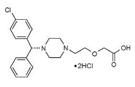 levocetirizine dihydrochloride structural formula