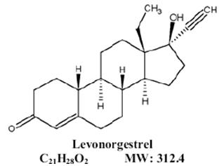 structural formula for levonorgestrel