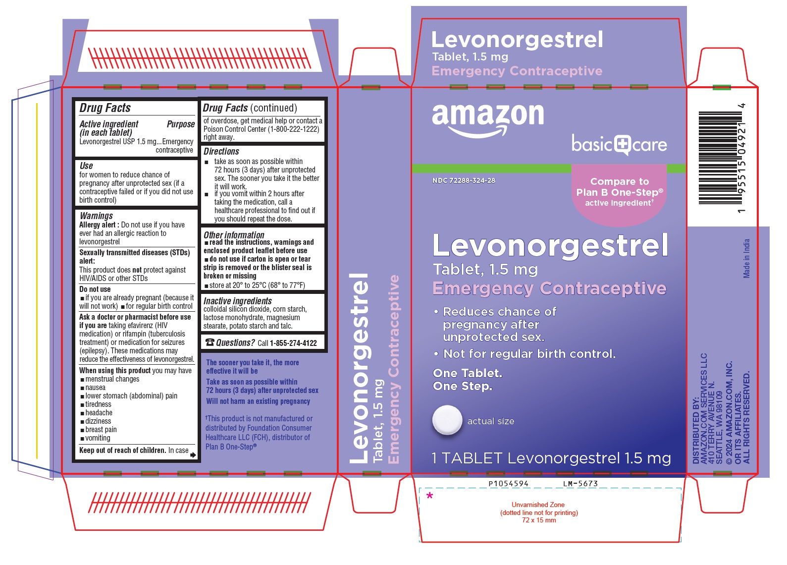 PACKAGE LABEL-PRINCIPAL DISPLAY PANEL -1.5 mg (1 Tablet Carton Label)
