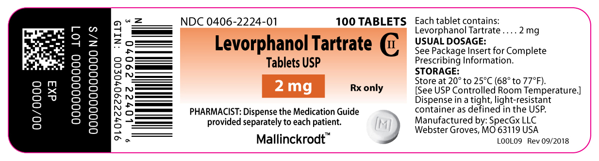 Package Display Panel - 2 mg Label