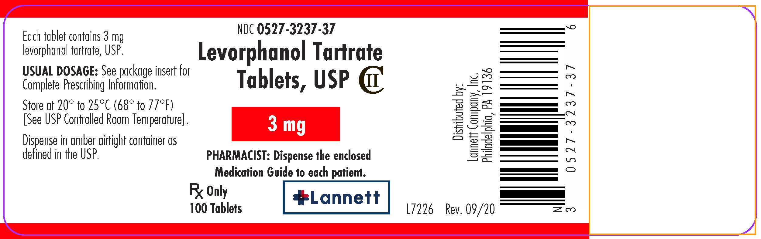 3 mg bottle label