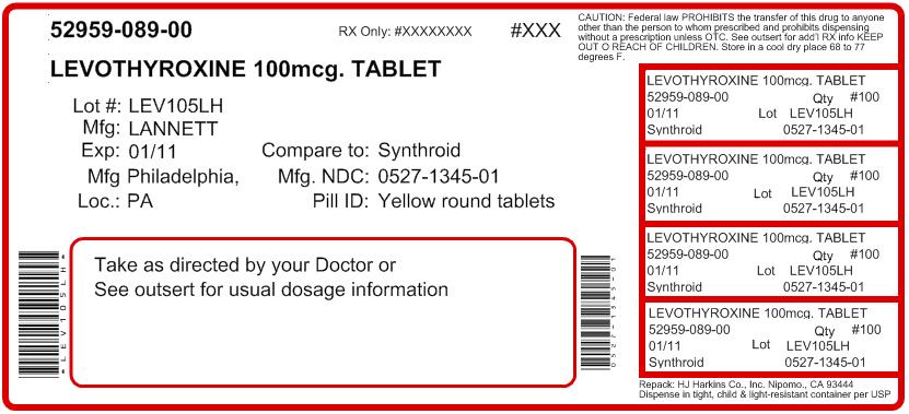 PRINCIPAL DISPLAY PANEL - 0.1 mg - 100 TABLETS