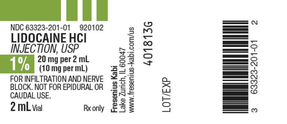 PACKAGE LABEL - PRINCIPAL DISPLAY - Lidocaine 2 mL Vial Label

