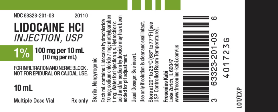 PACKAGE LABEL - PRINCIPAL DISPLAY – Lidocaine 10 mL Multiple Dose Vial Label
