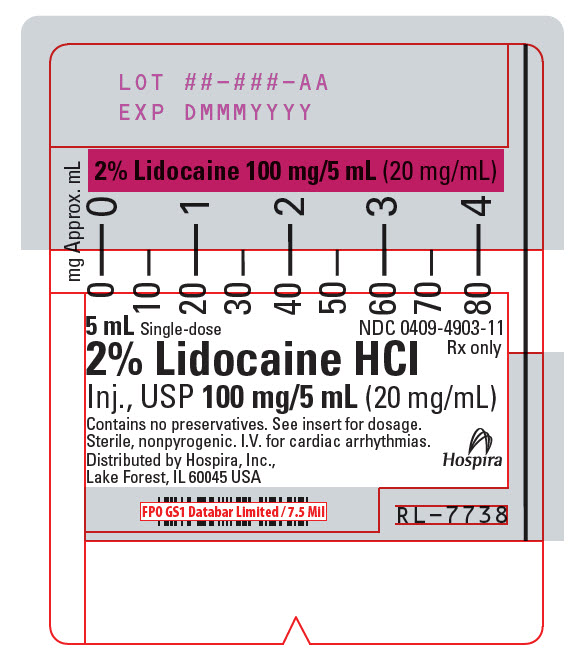 PRINCIPAL DISPLAY PANEL - 20 mg/mL Syringe Label