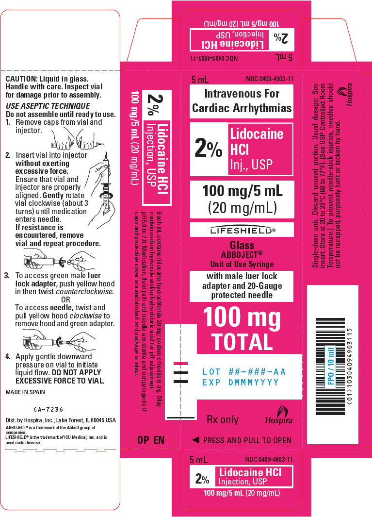 PRINCIPAL DISPLAY PANEL - 20 mg/mL Syringe Carton - LIFESHIELD