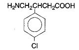 baclofen USP - structural formula