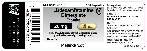 PRINCIPAL DISPLAY PANEL - 20 mg Capsules