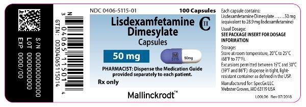 PRINCIPAL DISPLAY PANEL - 50 mg Capsules
