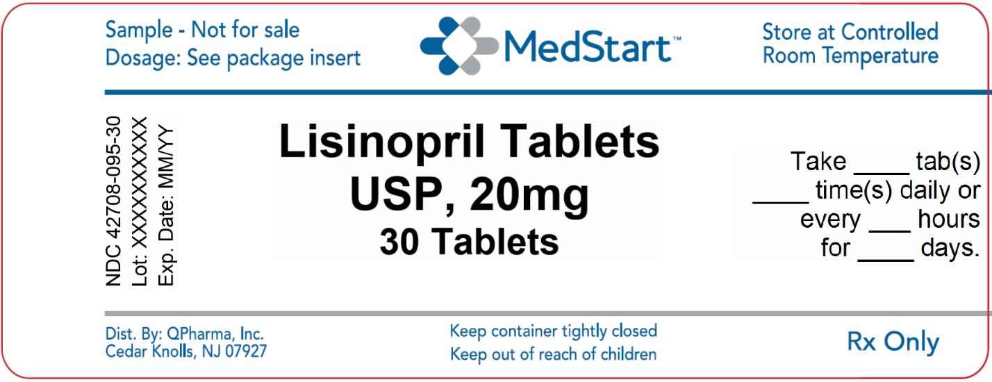 42708-095-30 Lisinopril Tablets USP 20mg x 30 V2