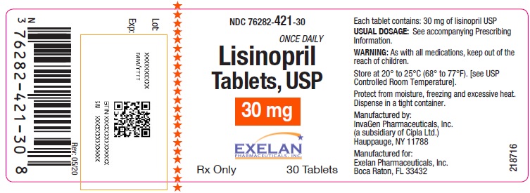 Lisinopril Tablets 30mg 30 Tablets