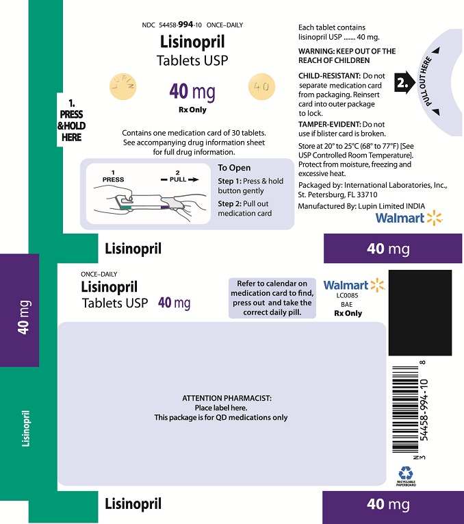 Lisinopril 40mg adherence package