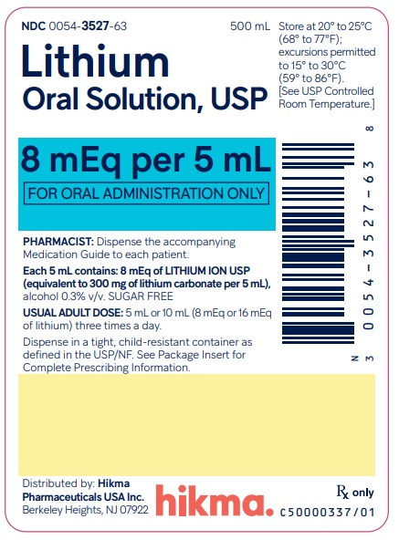 Oral Solution, 500 mL Bottle Label