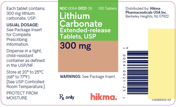 300 mg Extended-Release Tablet Bottle Label