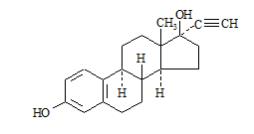 The structural formula is for The chemical name of ethinyl estradiol is 19-Norpregna-1,3,5(10)-trien-20-yne-3, 17-diol, (17a). The empirical formula of ethinyl estradiol is C20H24O2.