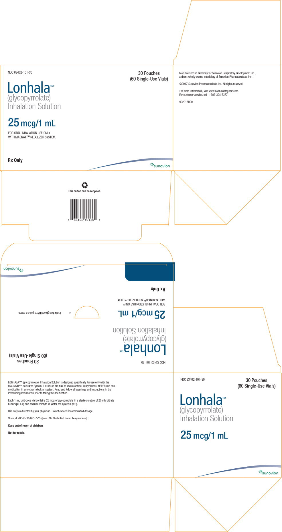 PRINCIPAL DISPLAY PANEL – Product Carton - 60 vial carton
