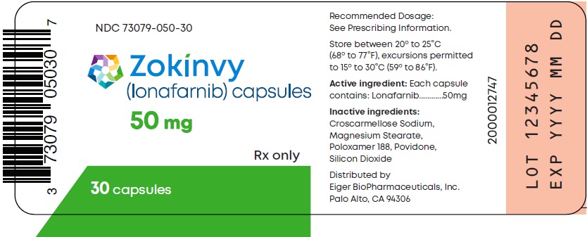 50 mg 30-count Bottle Label
