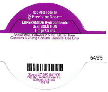 PRINCIPAL DISPLAY PANEL - 1 mg/7.5 mL Cup Lid Label