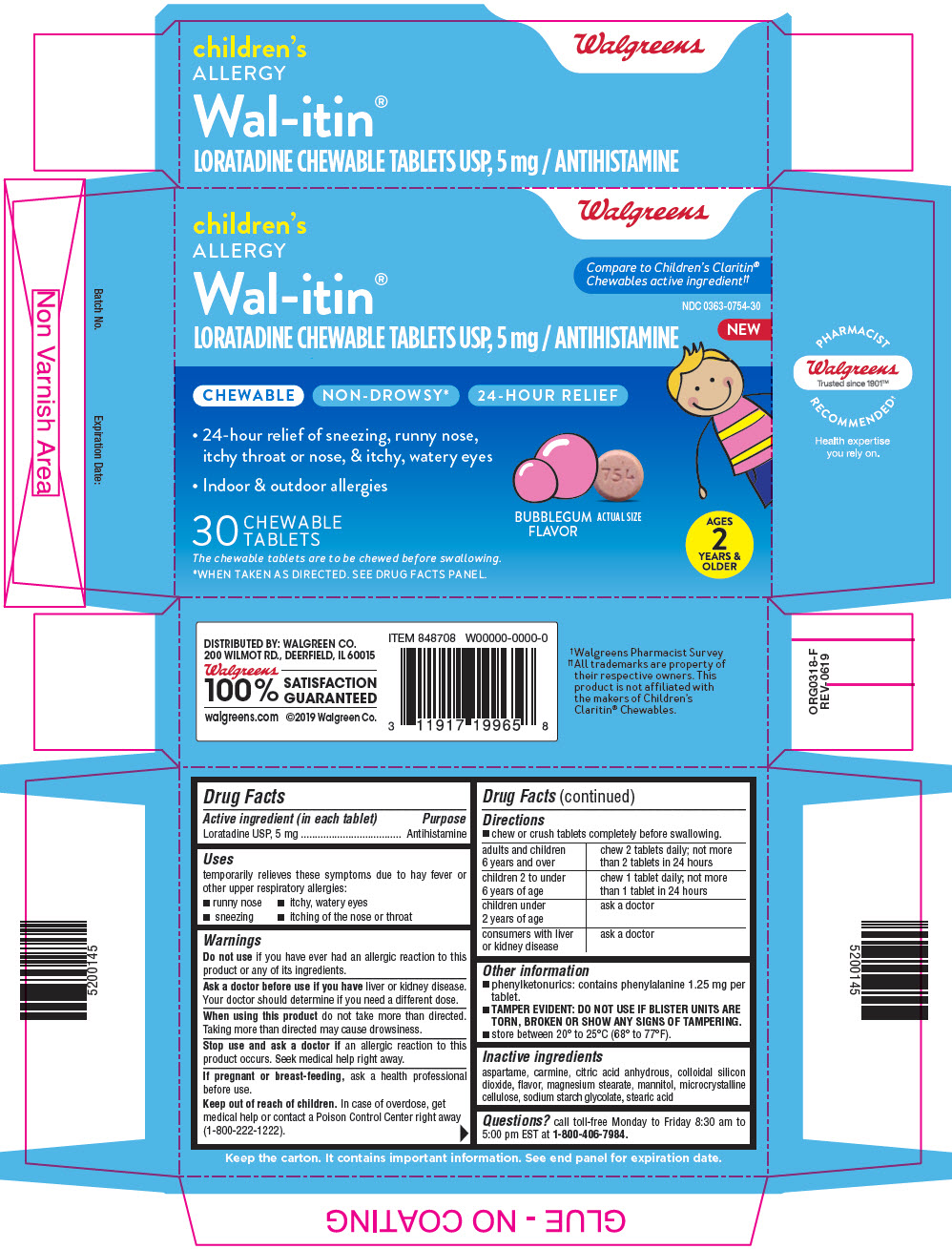 Wal-itin | Loratadine Tablet, Chewable while Breastfeeding