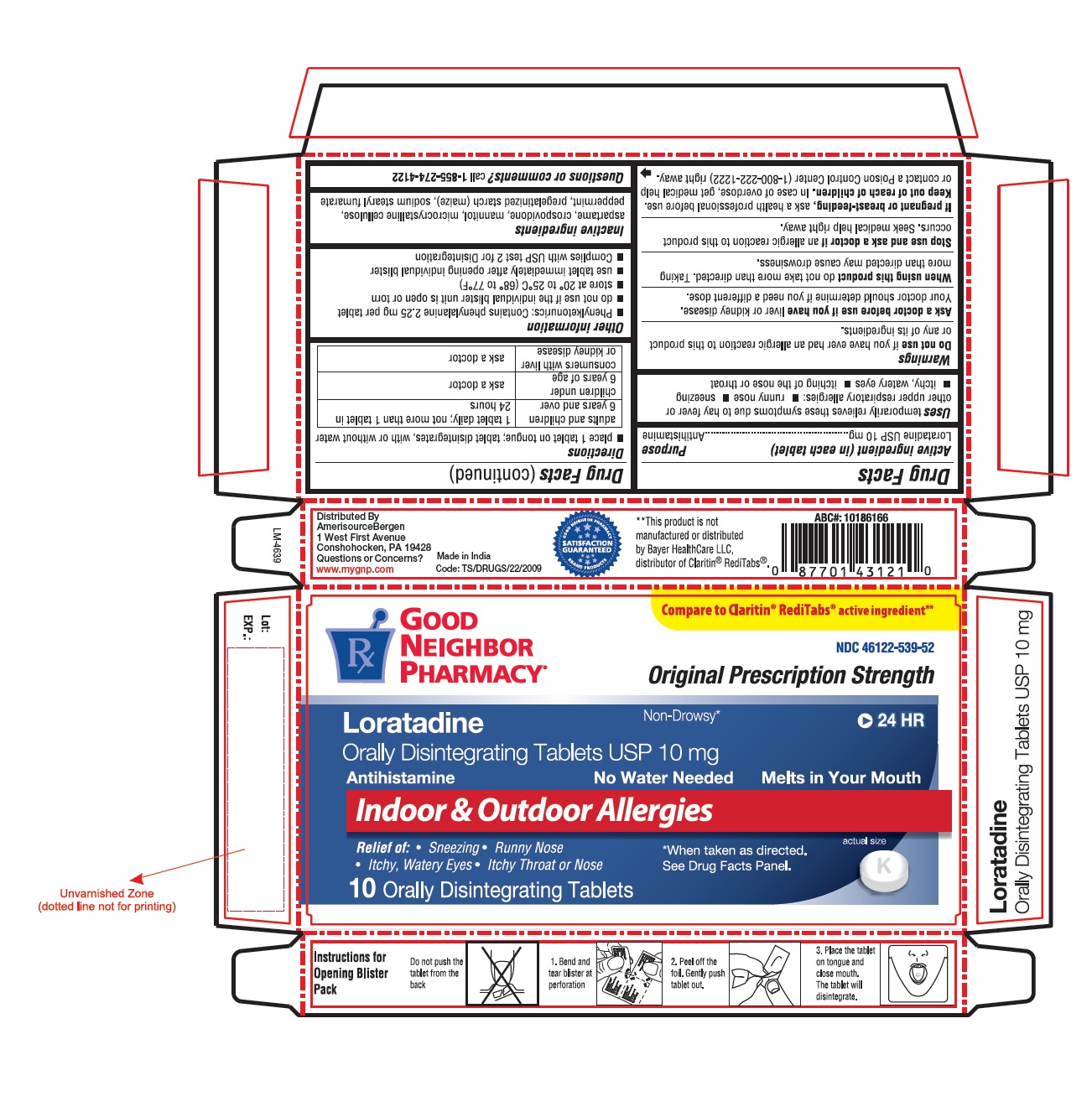 PACKAGE LABEL-PRINCIPAL DISPLAY PANEL - 10 mg, Blister Carton 10 Orally Disintegrating Tablets