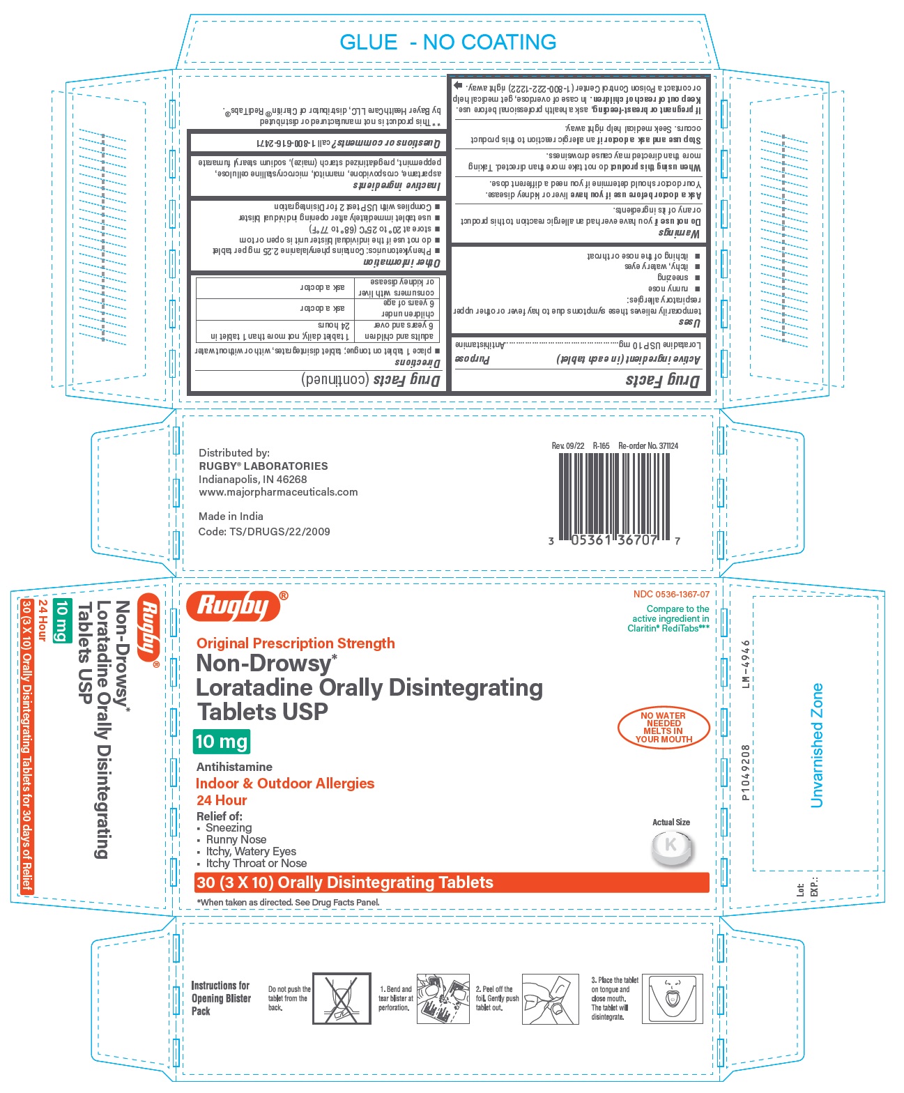 PACKAGE LABEL-PRINCIPAL DISPLAY PANEL - 10 mg, Blister Carton 30 (3 X 10) Orally Disintegrating Tablets