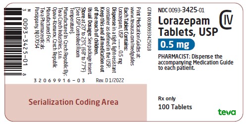 label, 0.5 mg, 100 Tablets