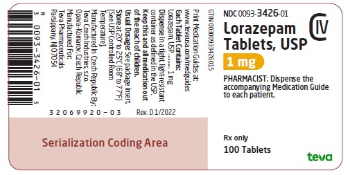 label, 1 mg, 100 Tablets