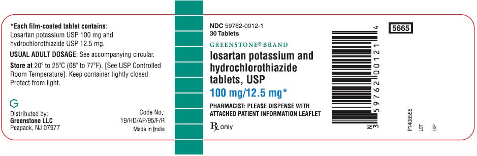 PACKAGE LABEL-PRINCIPAL DISPLAY PANEL - 100 mg/12.5 mg (30 Tablet Bottle)