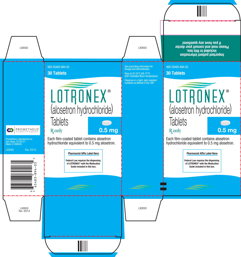 Principal Display Panel - Lotronex 0.5 mg Carton
