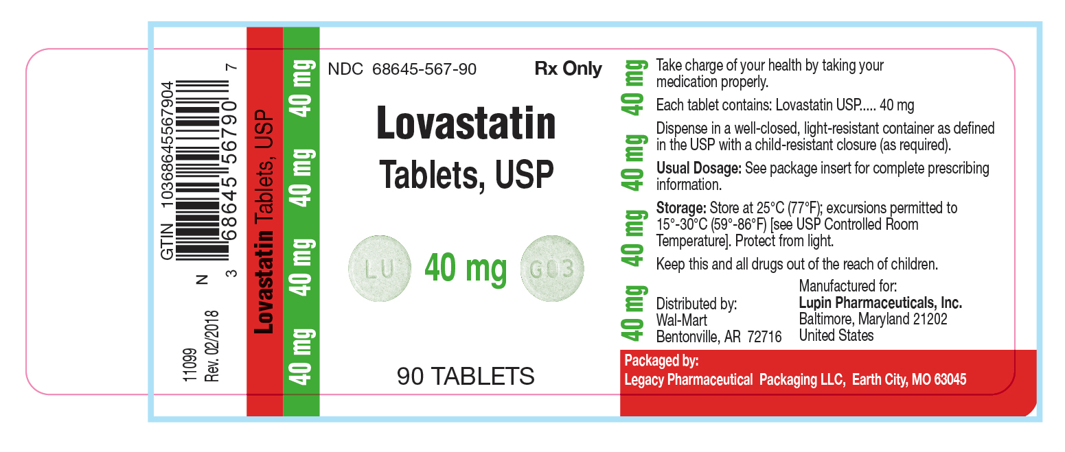 Lovastatin Tablets, USP 40 mg