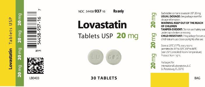 Lovastatin Tablets USP 20mg