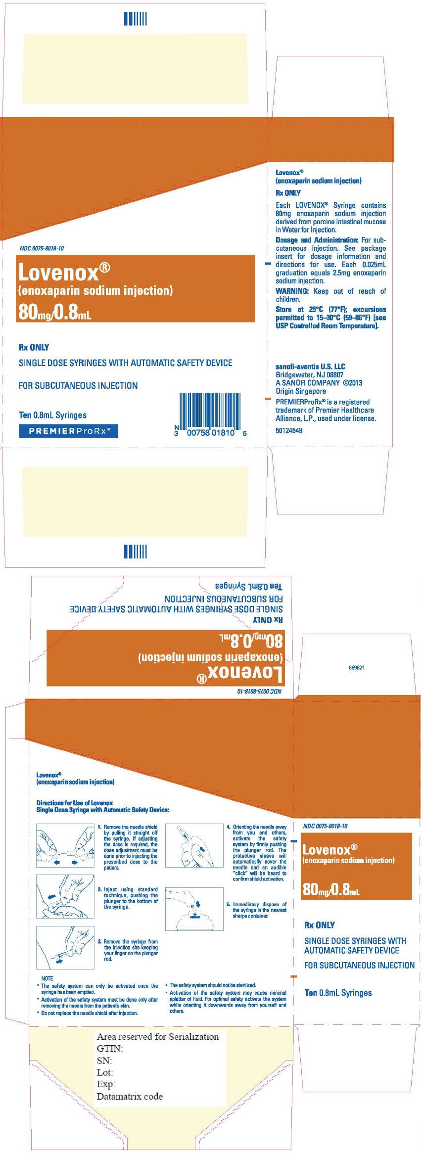 Principal Display Panel - 80 mg/0.8 mL Syringe Blister Pack Carton