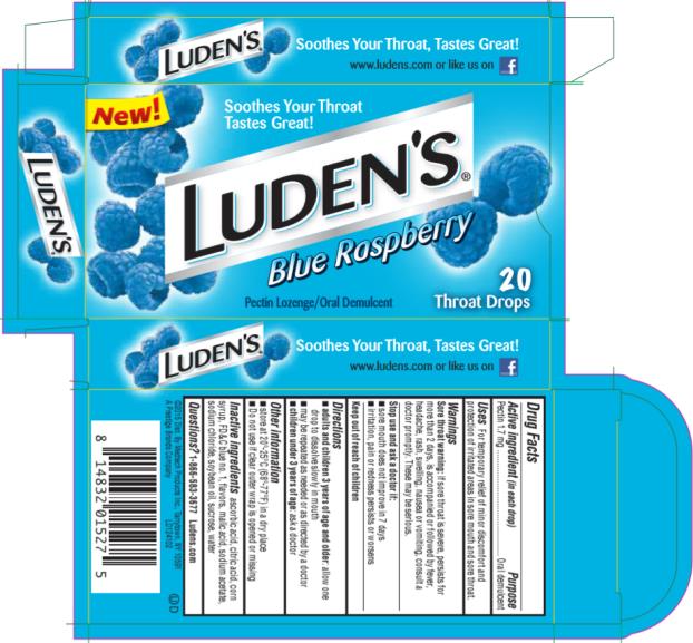 Luden’s
Pectin Lozenge/Oral Demulcent 
Blue Raspberry
20 Throat Drops
