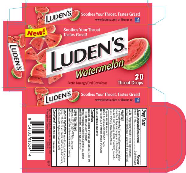 Luden’s
Pectin Lozenge/Oral Demulcent 
Watermelon
20 Throat Drops
