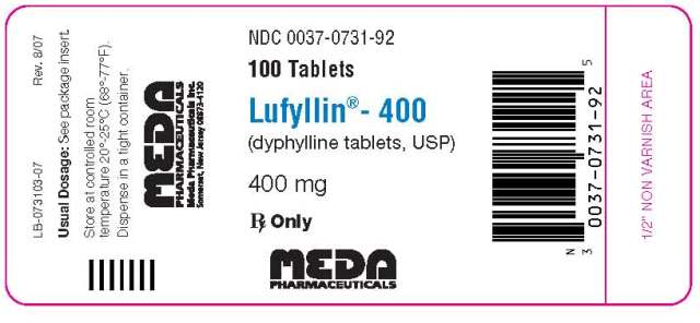 100-Count Bottle, 400 mg Tablets