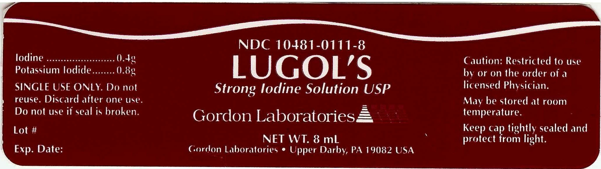 Image of Lugols Labels