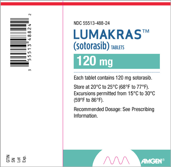 PRINCIPAL DISPLAY PANEL - 120 mg Tablet Bottle Carton Label - NDC 55513-488-24