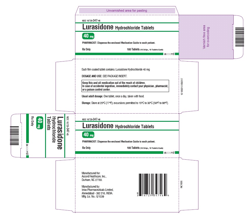 Lurasidone Hydrochloride 40 mg-100 Tablets-Carton