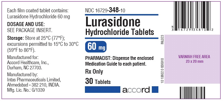 Lurasidone Hydrochloride 60 mg-30 Tablets-Label