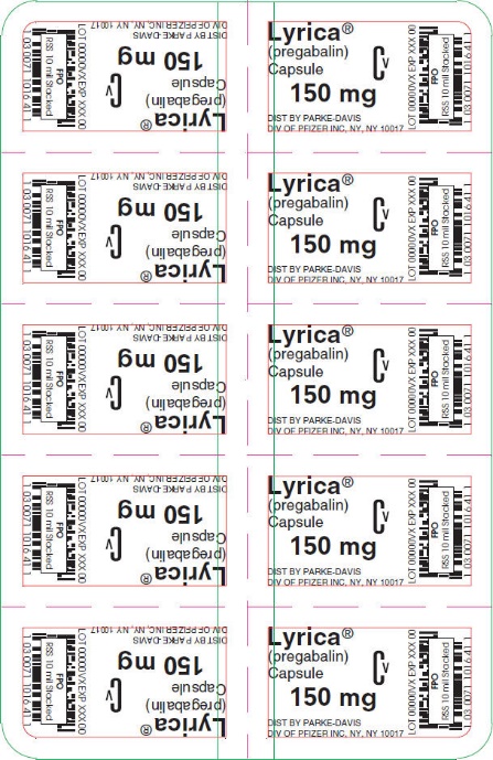 PRINCIPAL DISPLAY PANEL - 150 mg Capsule Blister Pack