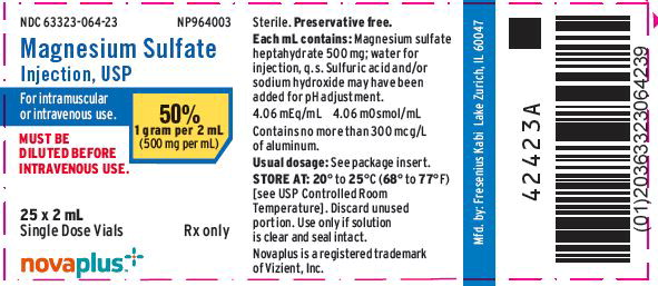 PACKAGE LABEL - PRINCIPAL DISPLAY - Magnesium Sulfate 2 mL Single Dose Vial Tray Label