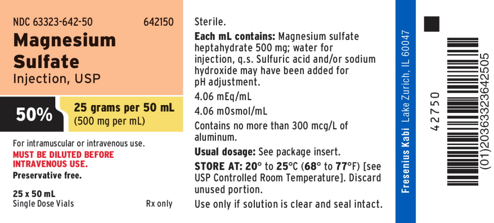 PACKAGE LABEL - PRINCIPAL DISPLAY - Magnesium Sulfate 50 mL Tray Label
