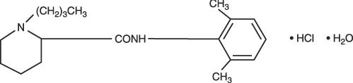 structural formula bupivacaine hydrochloride