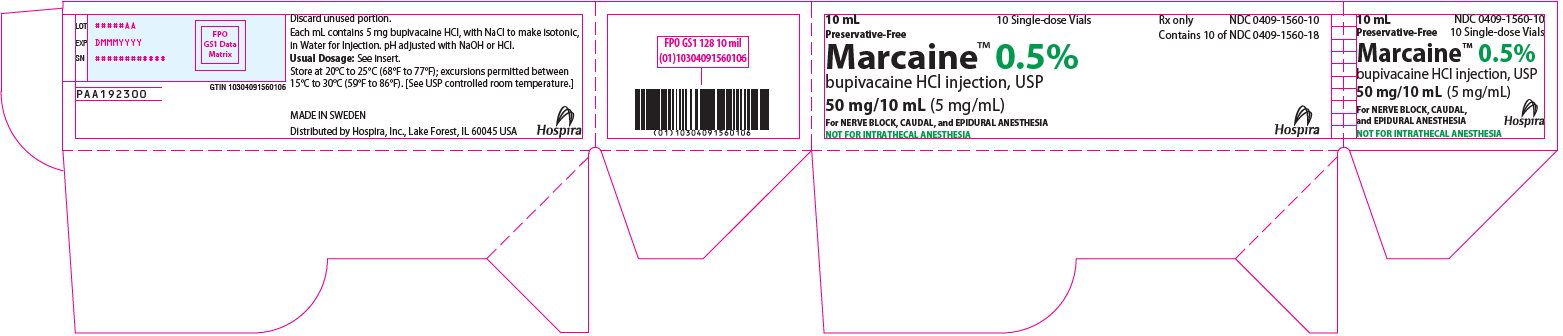 PRINCIPAL DISPLAY PANEL - 50 mg/10 mL Vial Tray - 1560